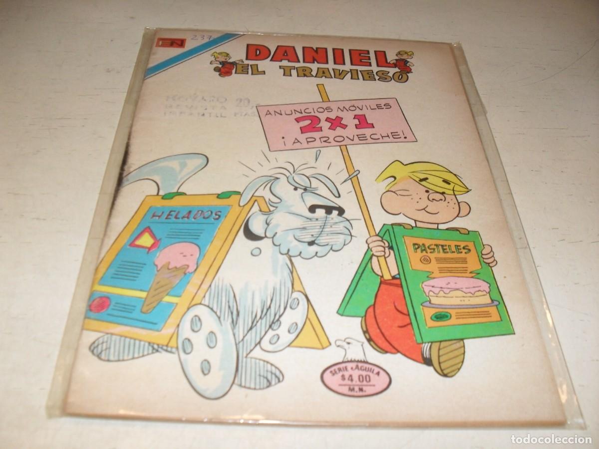 Tebeos: DANIEL EL TRAVIESO N&ordm; 237,DE 376,CON PUBLICIDAD DE HELADOS BAMBINO.NOVARO,1964