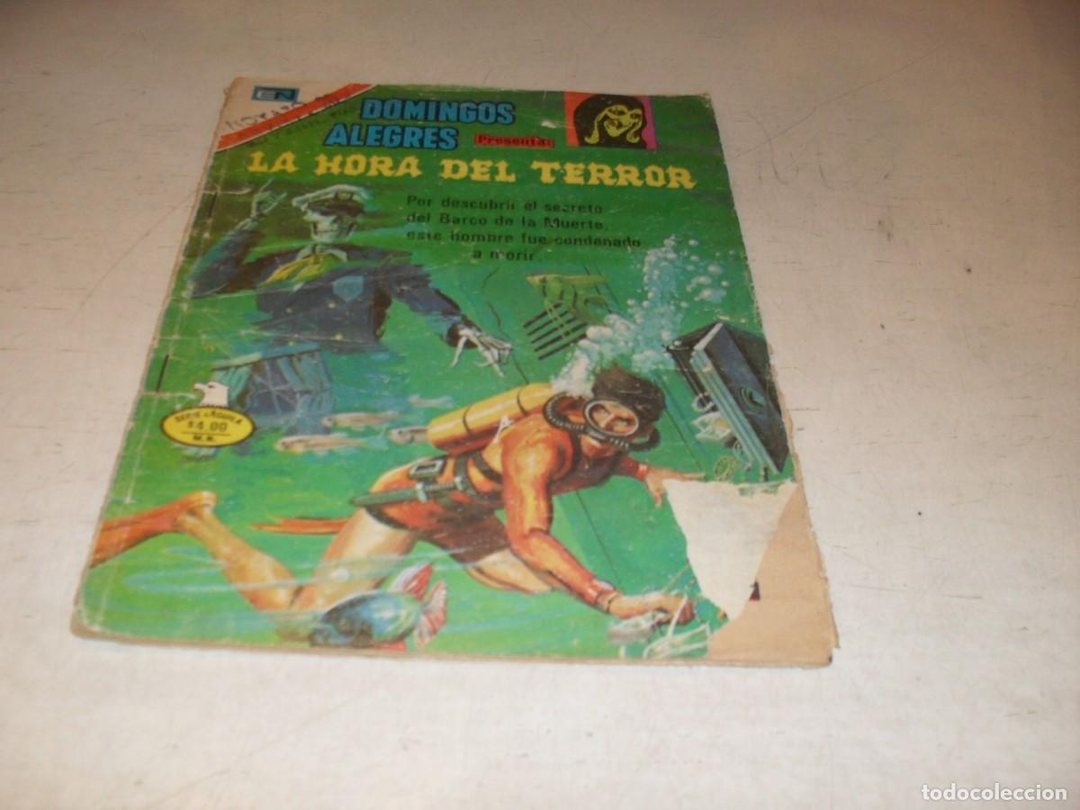 Tebeos: DOMINGOS ALEGRES N&ordm; 1271,DE 1457,LA HORA DEL TERROR,NUNCA REEDITADO.NOVARO,1954