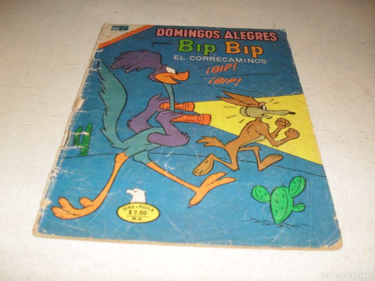 Tebeos: DOMINGOS ALEGRES N&ordm; 1096,DE 1457,BIP BIP,EL CORRECAMINOS,NUNCA REEDITADO.NOVARO,1954