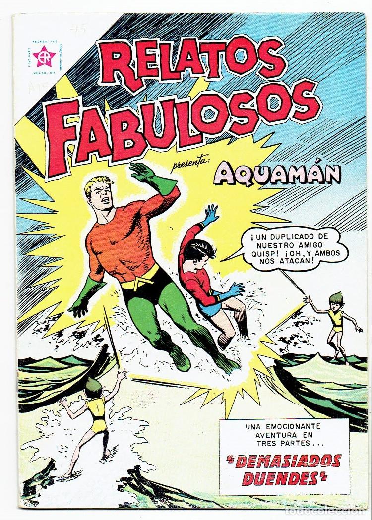 Tebeos: RELATOS FABULOSOS # 45 AQUAMAN USA # 6 NOVARO MEXICO MUY BUEN ESTADO