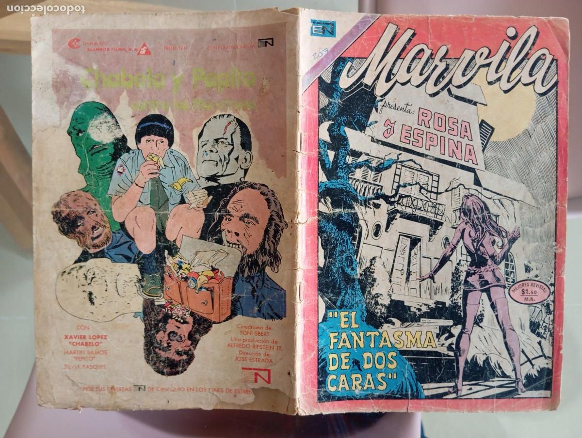 Tebeos: MARVILA # 207 ROSA Y ESPINA EDITORIAL NOVARO MEXICO 1973