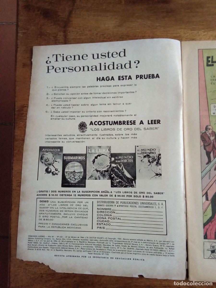 Tebeos: Domingos alegres 622 El Doctor Solar Novaro - Foto 2