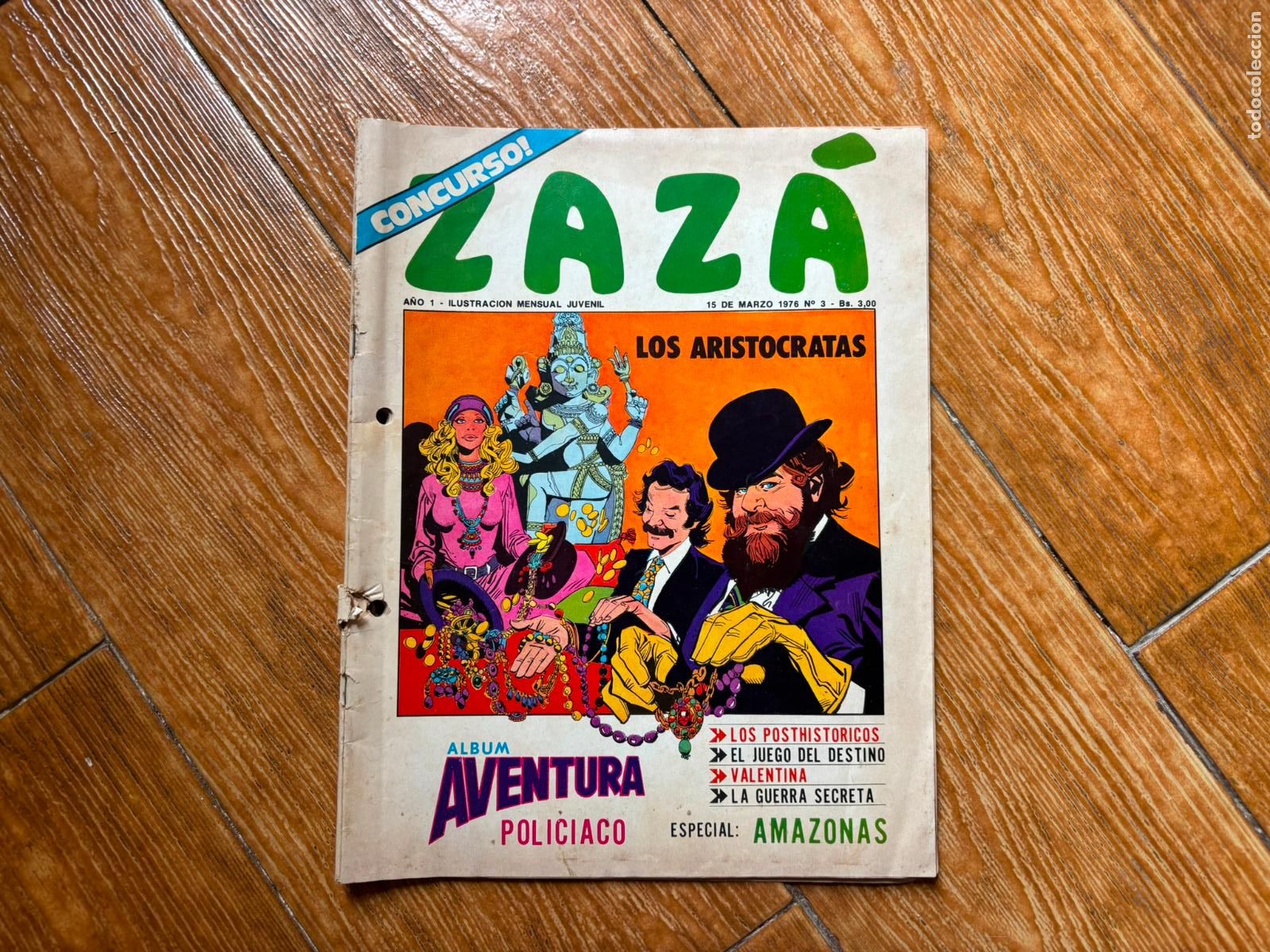 Tebeos: ZAZA N&ordm; 3 ILUSTRACION MENSUAL JUVENIL 1976
