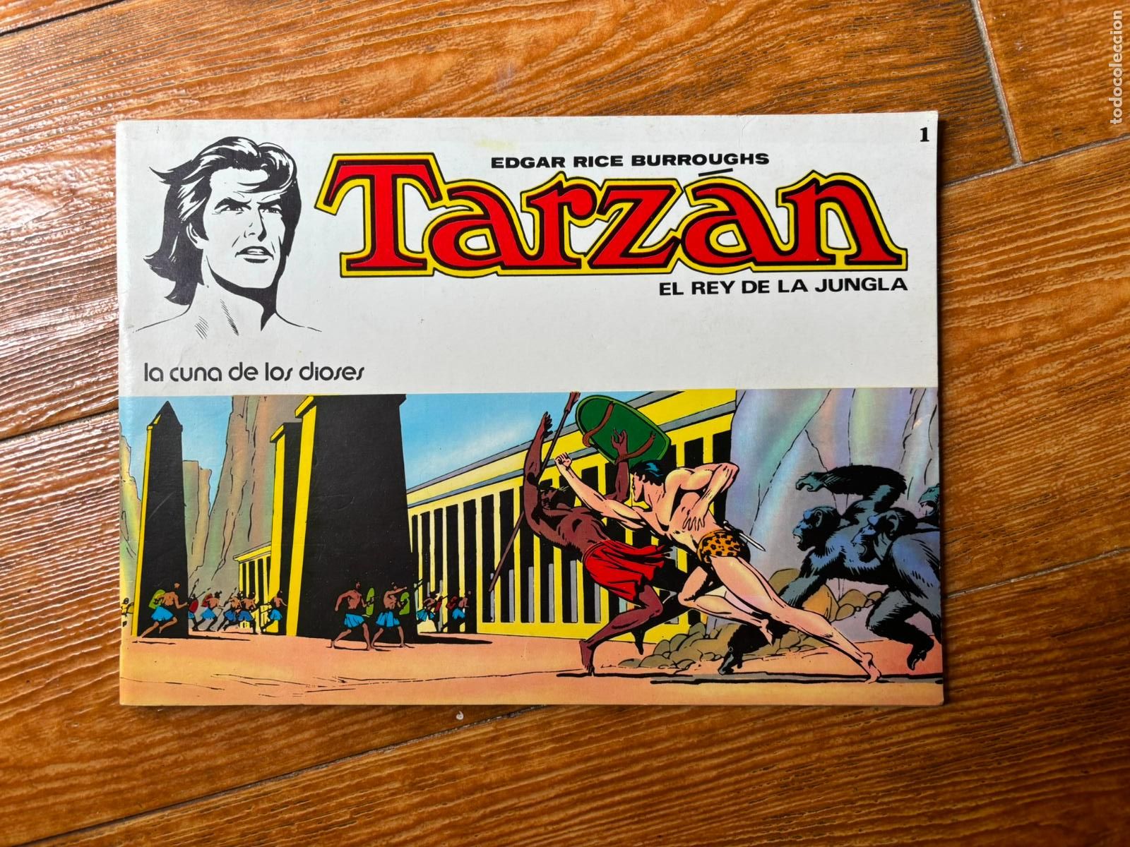 Tebeos: TARZ&Aacute;N EL REY DE LA JUNGLA N&ordm; 1 LA CUNA DE LA DIOSES EDGAR RICE BURROUGHS NOVARO 1979