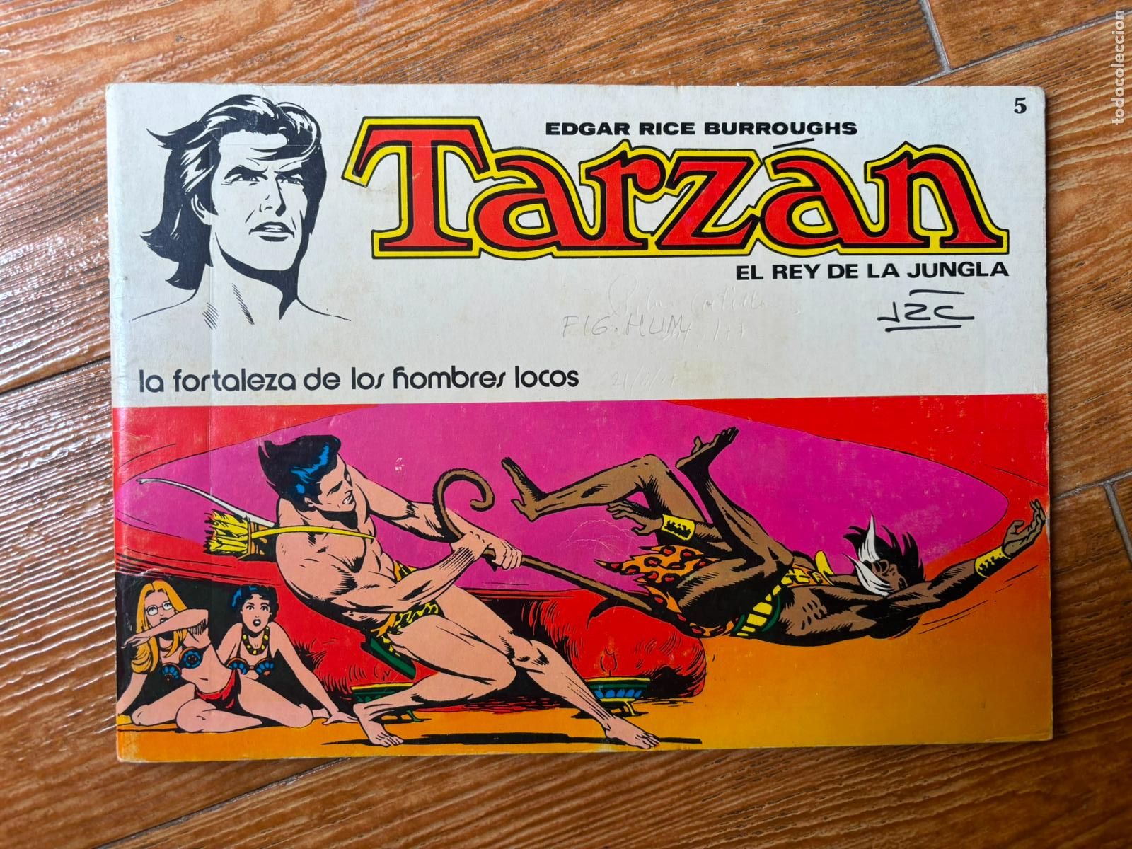 Tebeos: TARZ&Aacute;N EL REY DE LA JUNGLA N&ordm; 5 EDGAR RICE BURROUGHS NOVARO 1979