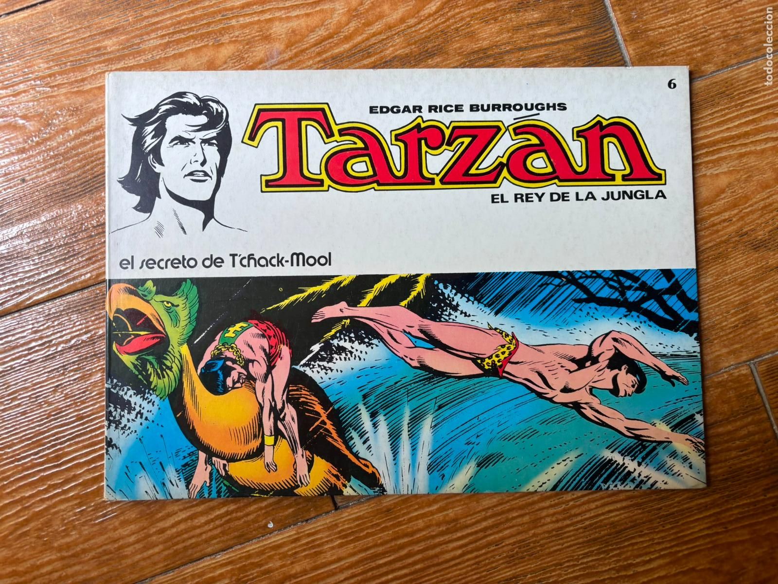 Tebeos: TARZ&Aacute;N EL REY DE LA JUNGLA N&ordm; 6 EDGAR RICE BURROUGHS NOVARO 1979