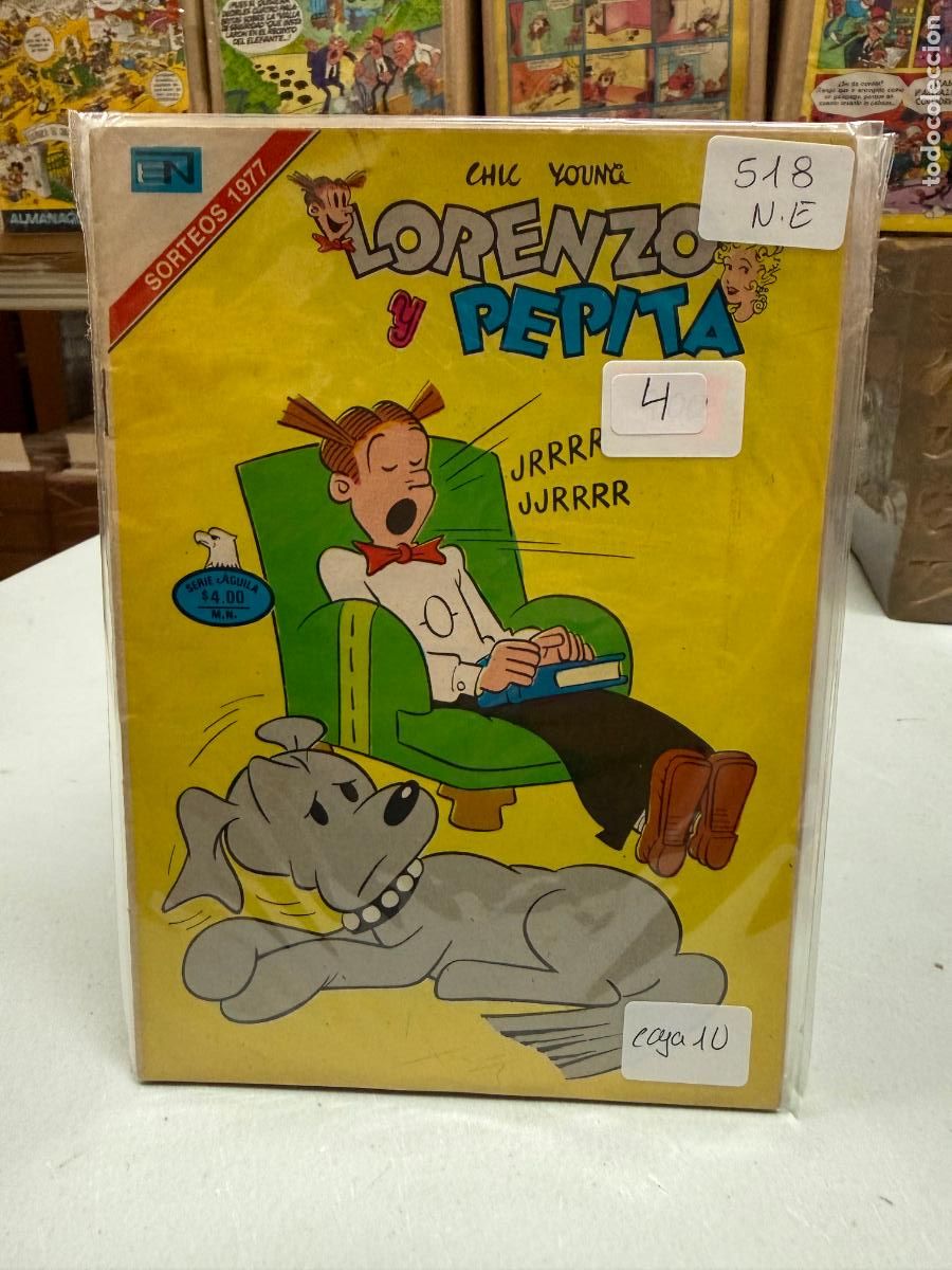 Tebeos: LORENZO Y PEPITA EDITORIAL NOVARO SERIE AGUILA NUMERO 518