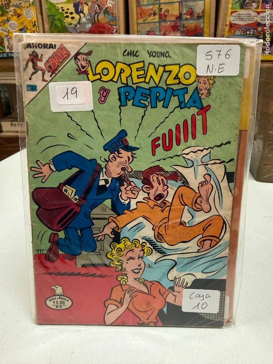 Tebeos: LORENZO Y PEPITA EDITORIAL NOVARO SERIE AGUILA NUMERO 576