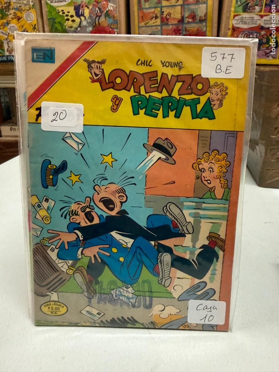 Tebeos: LORENZO Y PEPITA EDITORIAL NOVARO SERIE AGUILA NUMERO 577