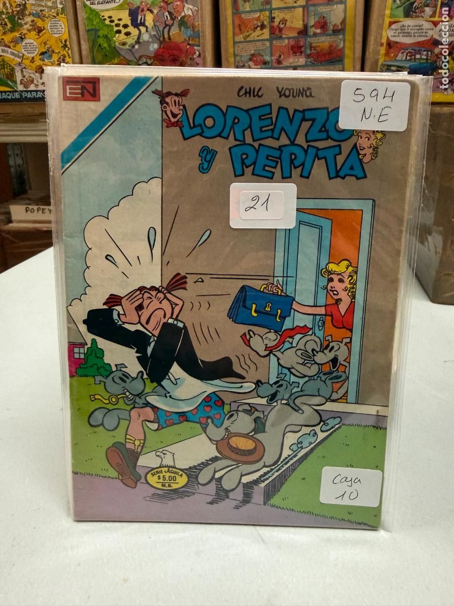 Tebeos: LORENZO Y PEPITA EDITORIAL NOVARO SERIE AGUILA NUMERO 594