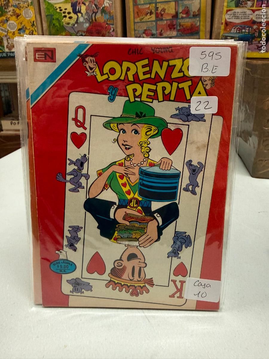 Tebeos: LORENZO Y PEPITA EDITORIAL NOVARO SERIE AGUILA NUMERO 595