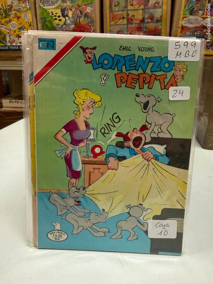 Tebeos: LORENZO Y PEPITA EDITORIAL NOVARO SERIE AGUILA NUMERO 599