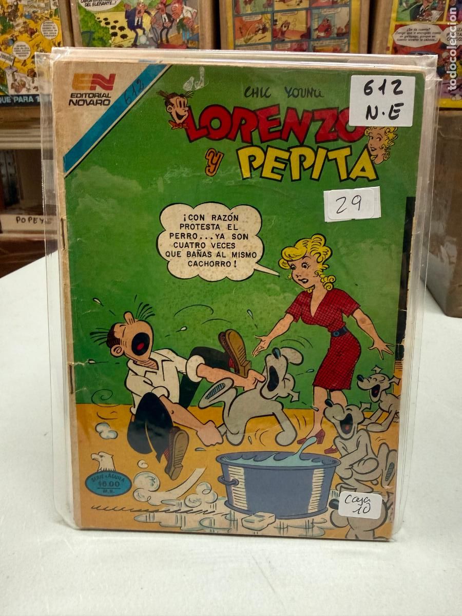 Tebeos: LORENZO Y PEPITA EDITORIAL NOVARO SERIE AGUILA NUMERO 612