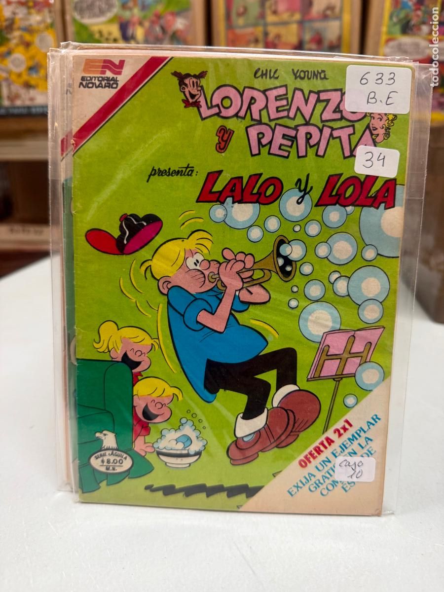 Tebeos: LORENZO Y PEPITA EDITORIAL NOVARO SERIE AGUILA NUMERO 633