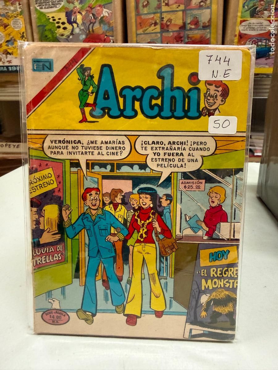 Tebeos: ARCHI EDITORIAL NOVARO SERIE AGUILA NUMERO 744