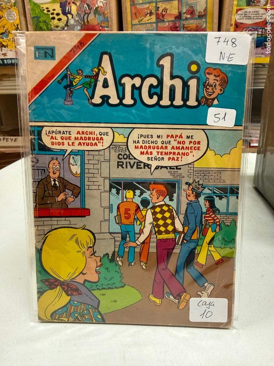 Tebeos: ARCHI EDITORIAL NOVARO SERIE AGUILA NUMERO 748
