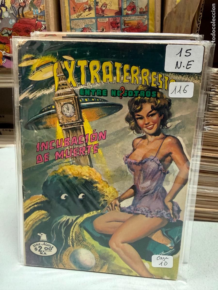 Tebeos: EXTRATERRESTRES ENTRE NOSOTROS EDITORIAL NOVARO SERIE AGUILA NUMERO 15