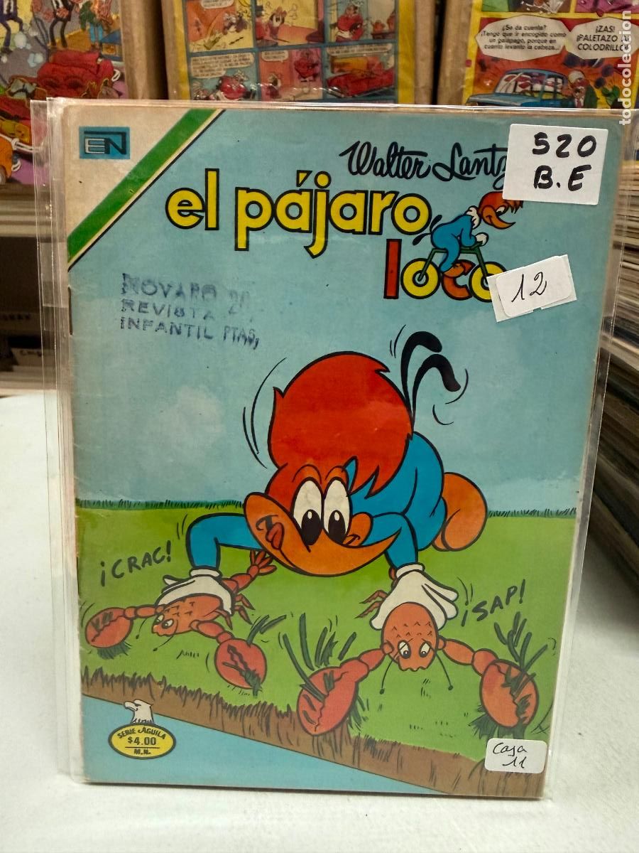 Tebeos: PAJARO LOCO EDITORIAL NOVARO SERIE AGUILA NUMERO 520