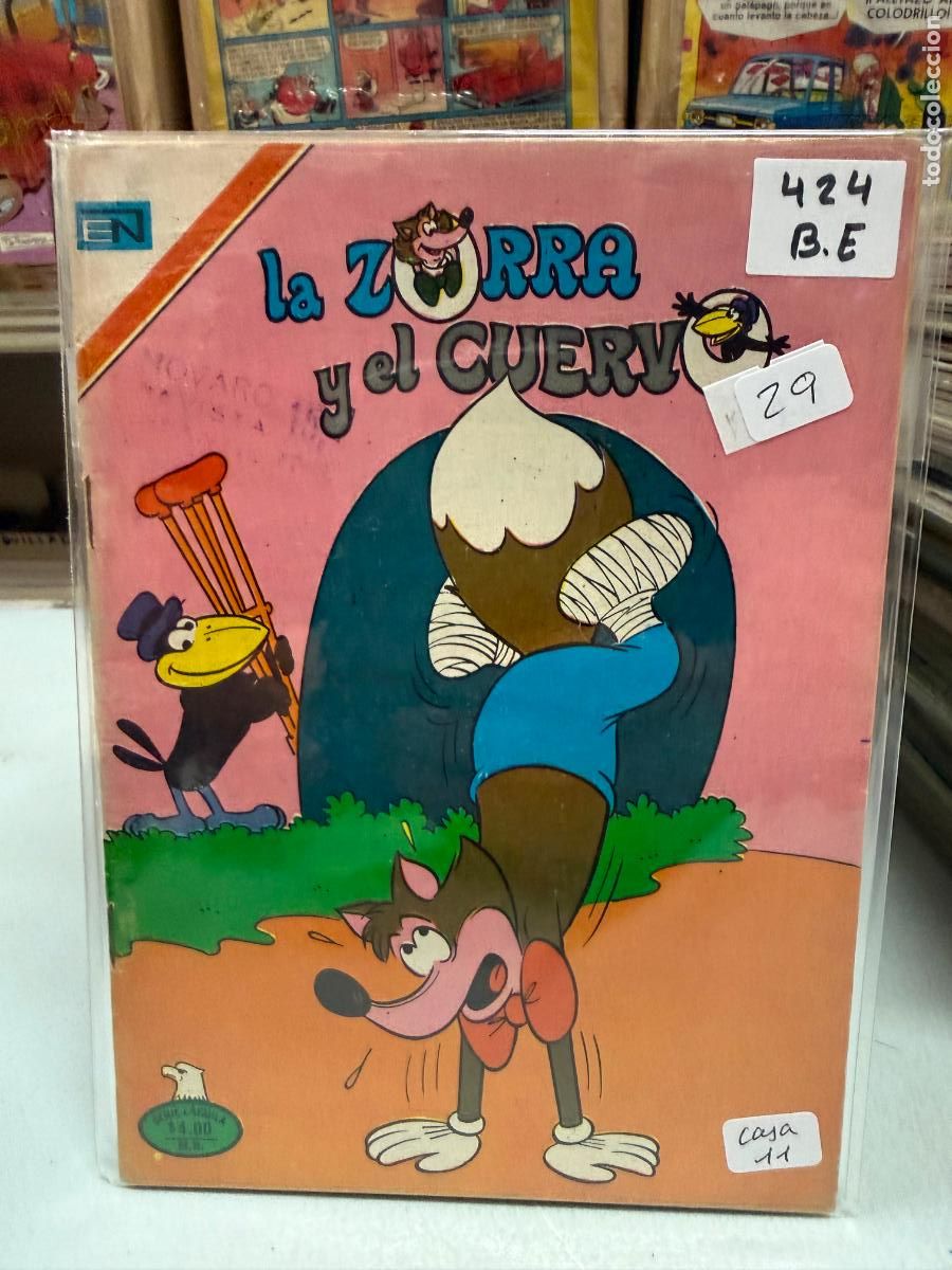 Tebeos: LA ZORRA Y EL CUERVO EDITORIAL NOVARO SERIE AGUILA NUMERO 424