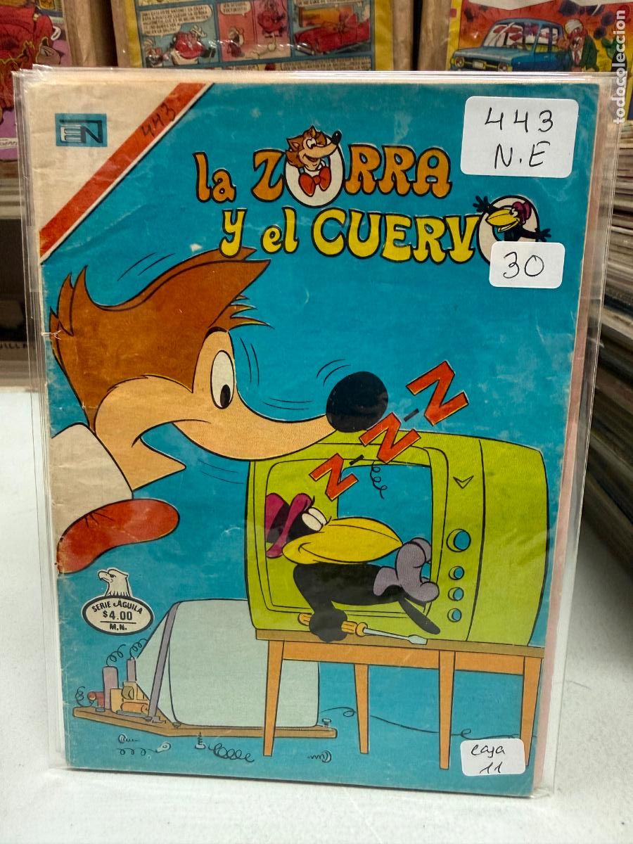 Tebeos: LA ZORRA Y EL CUERVO EDITORIAL NOVARO SERIE AGUILA NUMERO 443