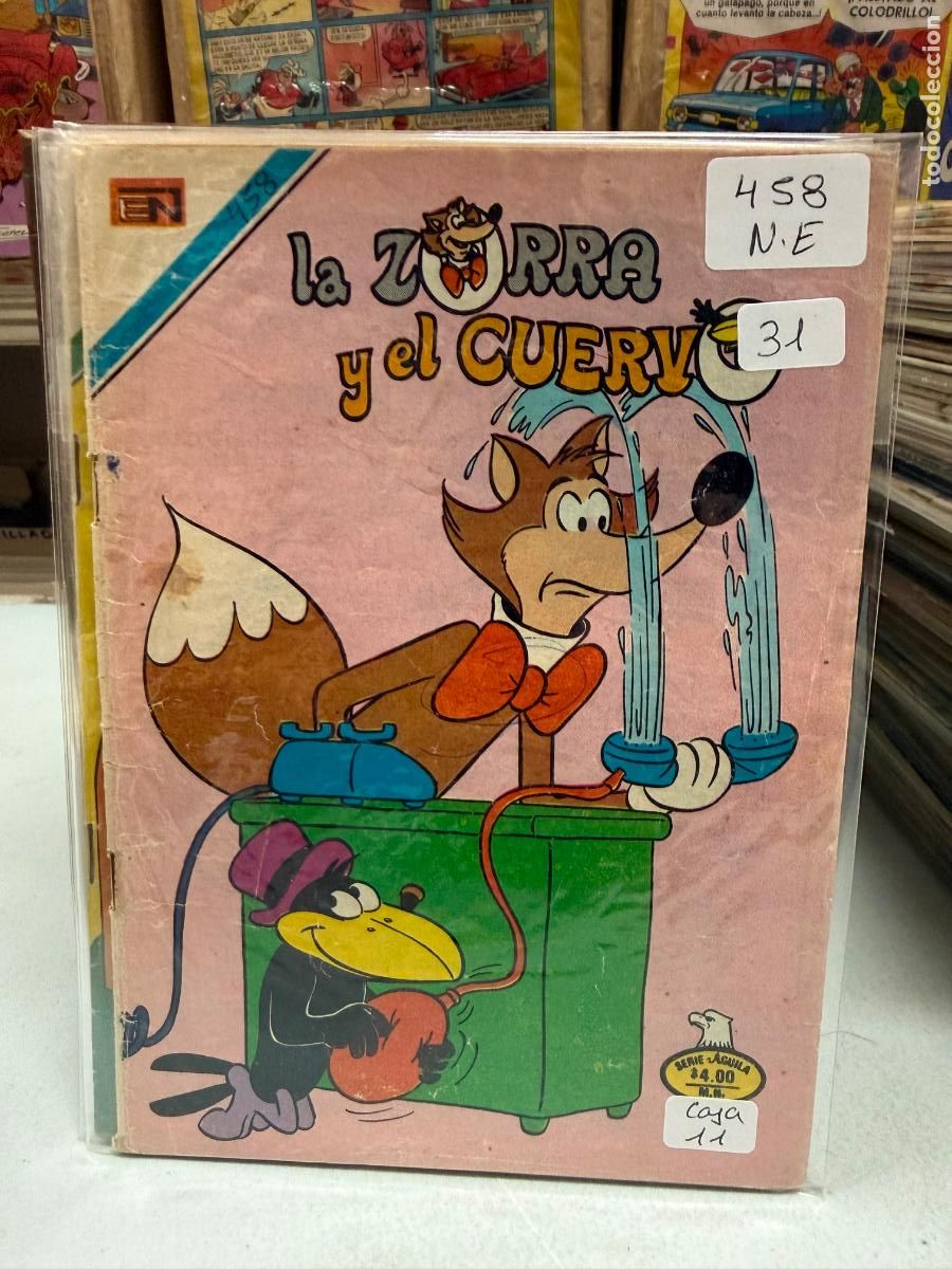 Tebeos: LA ZORRA Y EL CUERVO EDITORIAL NOVARO SERIE AGUILA NUMERO 458