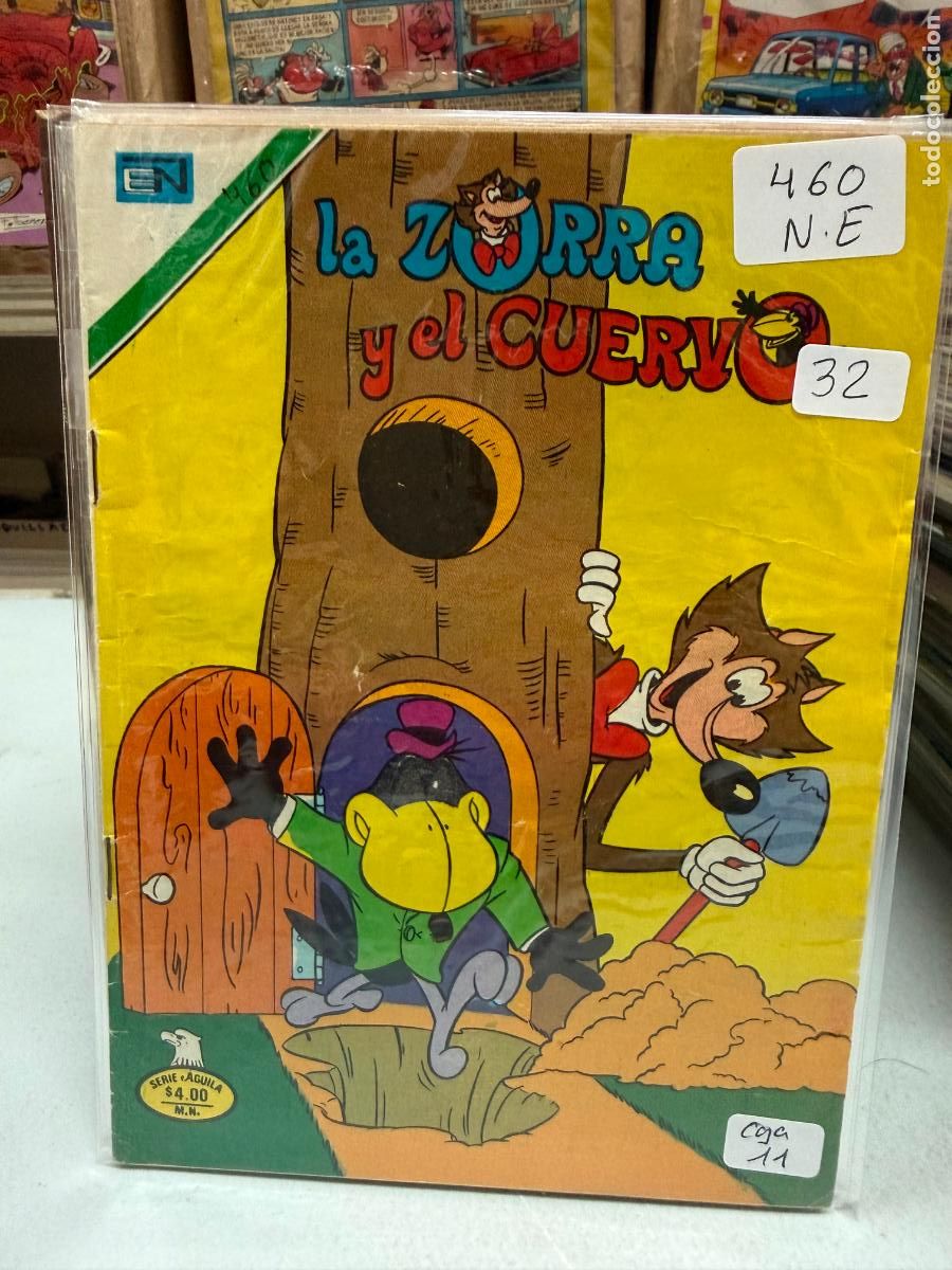 Tebeos: LA ZORRA Y EL CUERVO EDITORIAL NOVARO SERIE AGUILA NUMERO 460