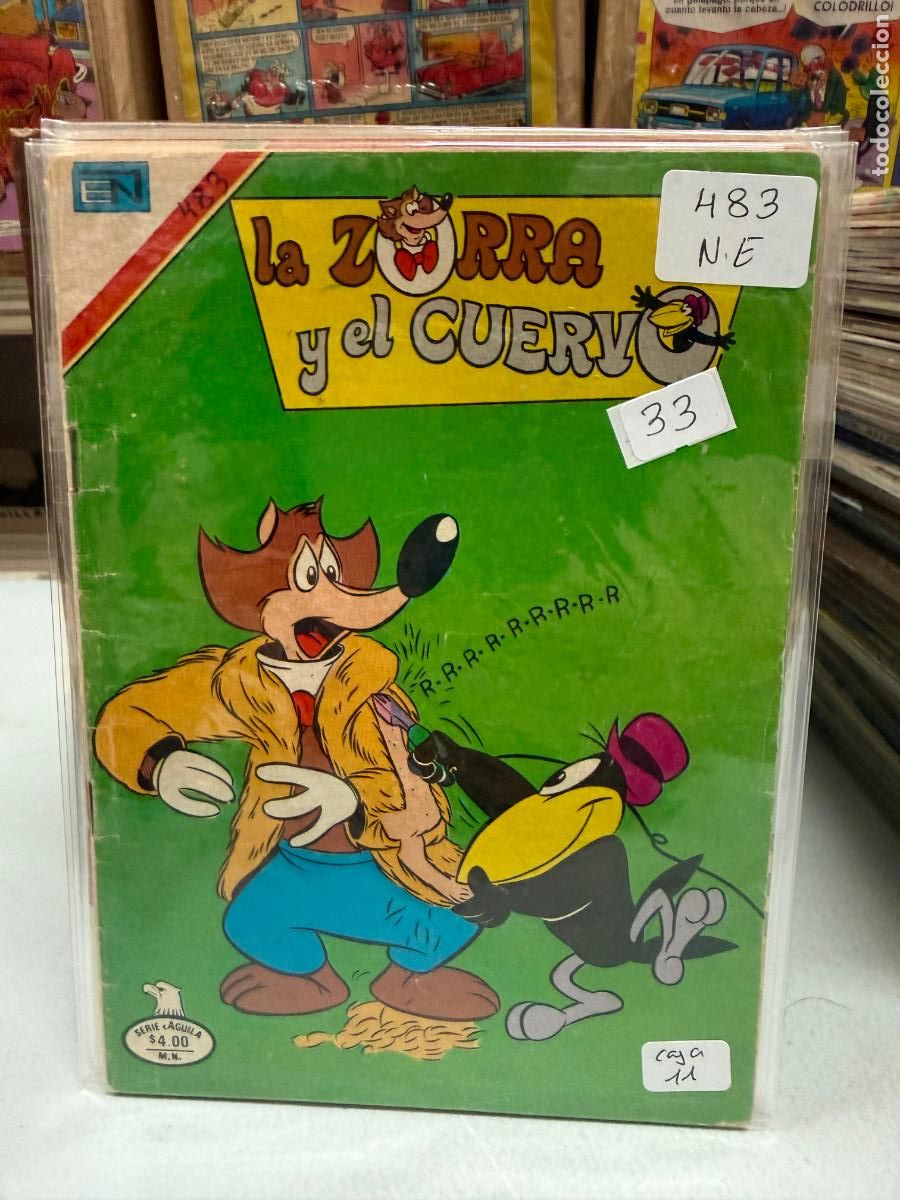 Tebeos: LA ZORRA Y EL CUERVO EDITORIAL NOVARO SERIE AGUILA NUMERO 483