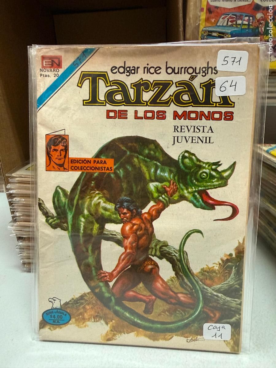 Tebeos: TARZAN EDITORIAL NOVARO SERIE AGUILA NUMERO 571