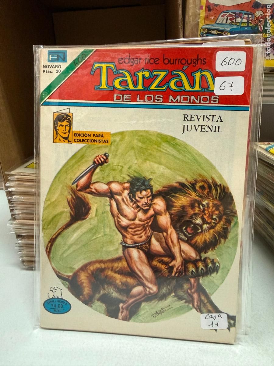 Tebeos: TARZAN EDITORIAL NOVARO SERIE AGUILA NUMERO 600