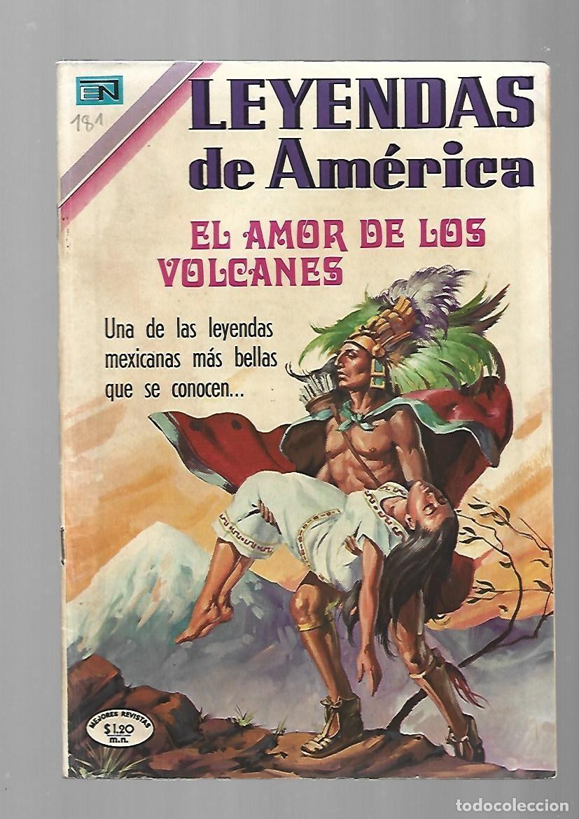 Tebeos: Leyendas de Am&eacute;rica, 181: el amor de los volcanes, 1971, Novaro, muy buen estado