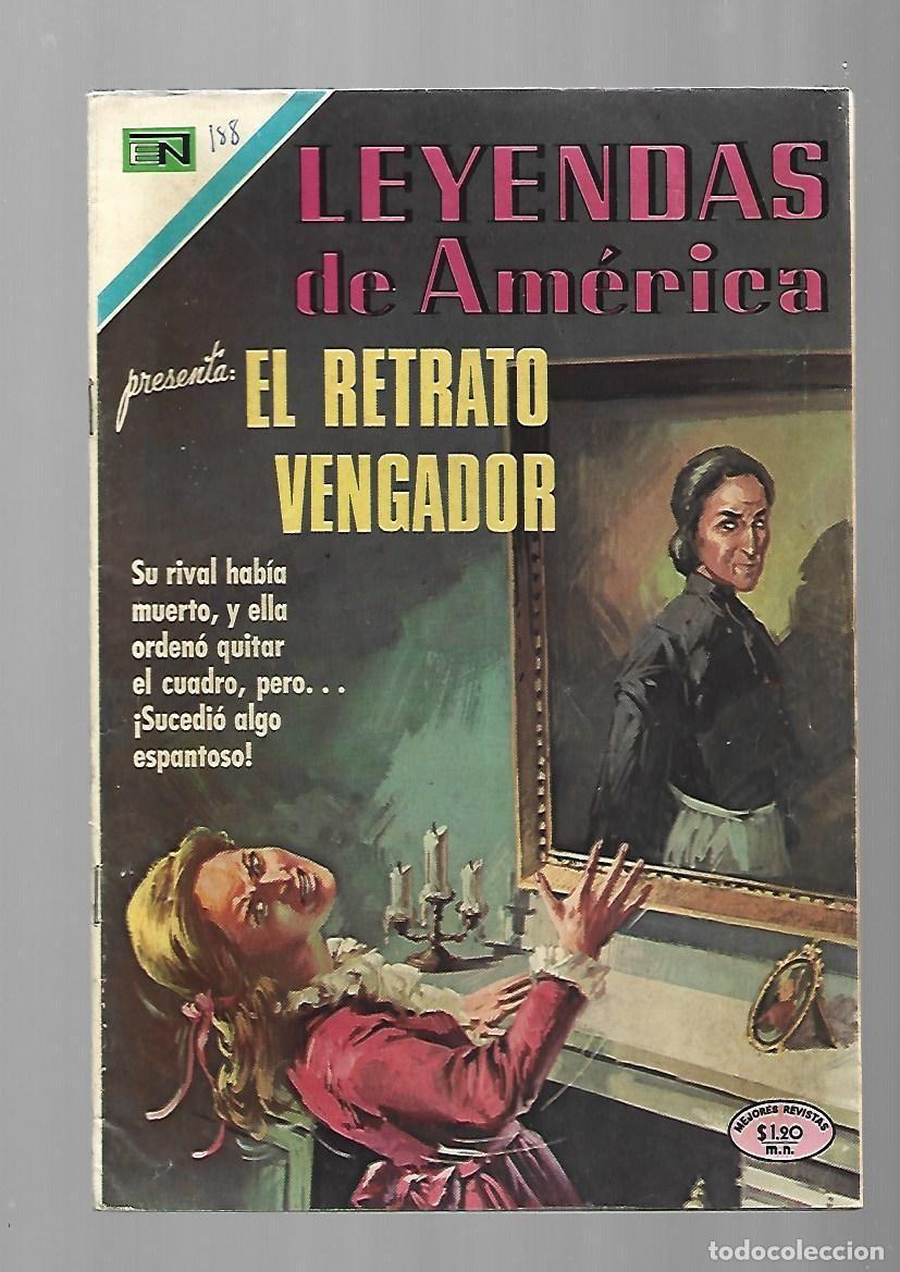 Tebeos: Leyendas de Am&eacute;rica, 188: el retrato vengador, 1971, Novaro, muy buen estado