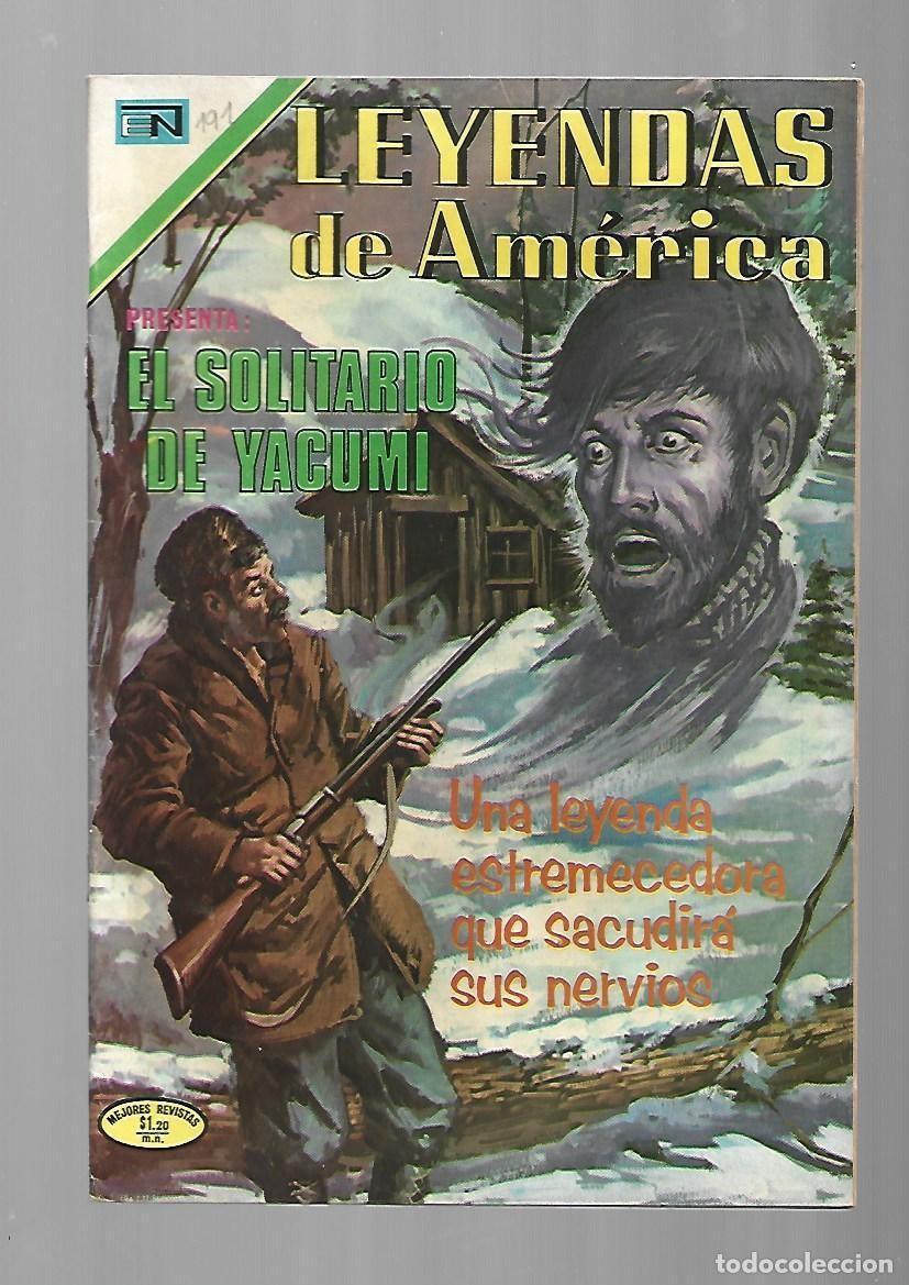 Tebeos: Leyendas de Am&eacute;rica, 191: el solitario de Yacumi, 1971, Novaro, muy buen estado