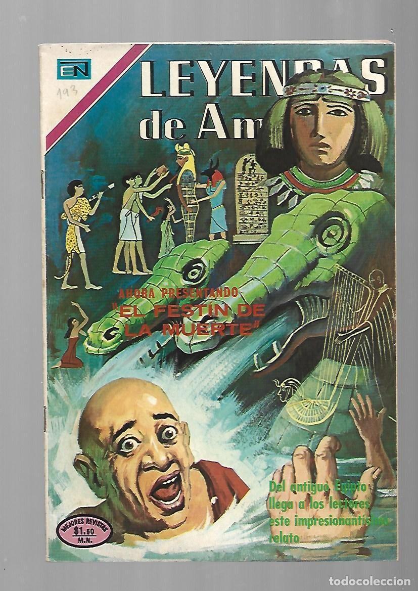 Tebeos: Leyendas de Am&eacute;rica, 193: el fest&iacute;n de la muerte, 1972, Novaro, muy buen estado