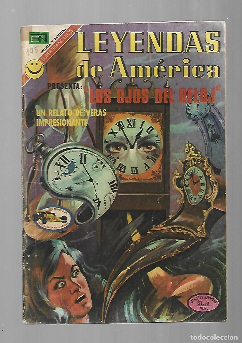 Tebeos: Leyendas de Am&eacute;rica, 195: los ojos del reloj, 1972, Novaro, buen estado