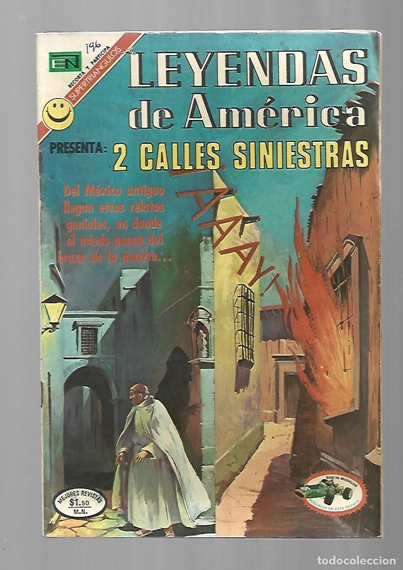 Tebeos: Leyendas de Am&eacute;rica, 196: 2 calles siniestras, 1972, Novaro, muy buen estado