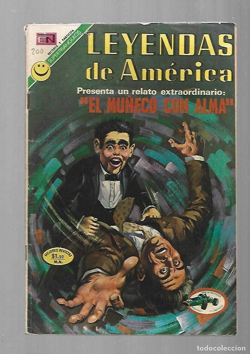 Tebeos: Leyendas de Am&eacute;rica, 200: el mu&ntilde;eco con alma, 1972, Novaro, muy buen estado