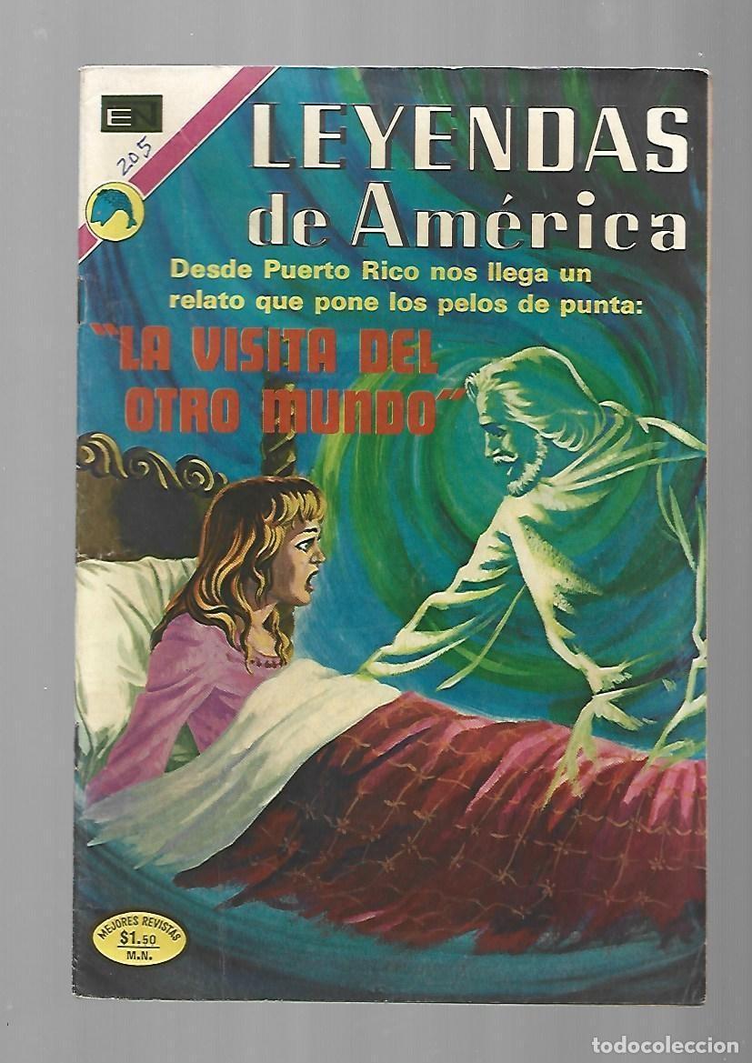 Tebeos: Leyendas de Am&eacute;rica, 205: la visita del otro mundo, 1972, Novaro, muy buen estado
