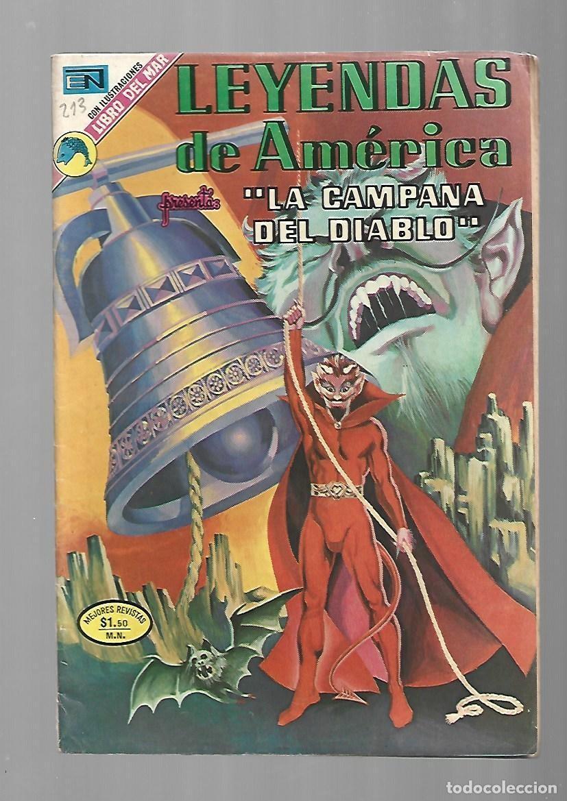 Tebeos: Leyendas de Am&eacute;rica, 213: la campana del diablo, 1973, Novaro, muy buen estado