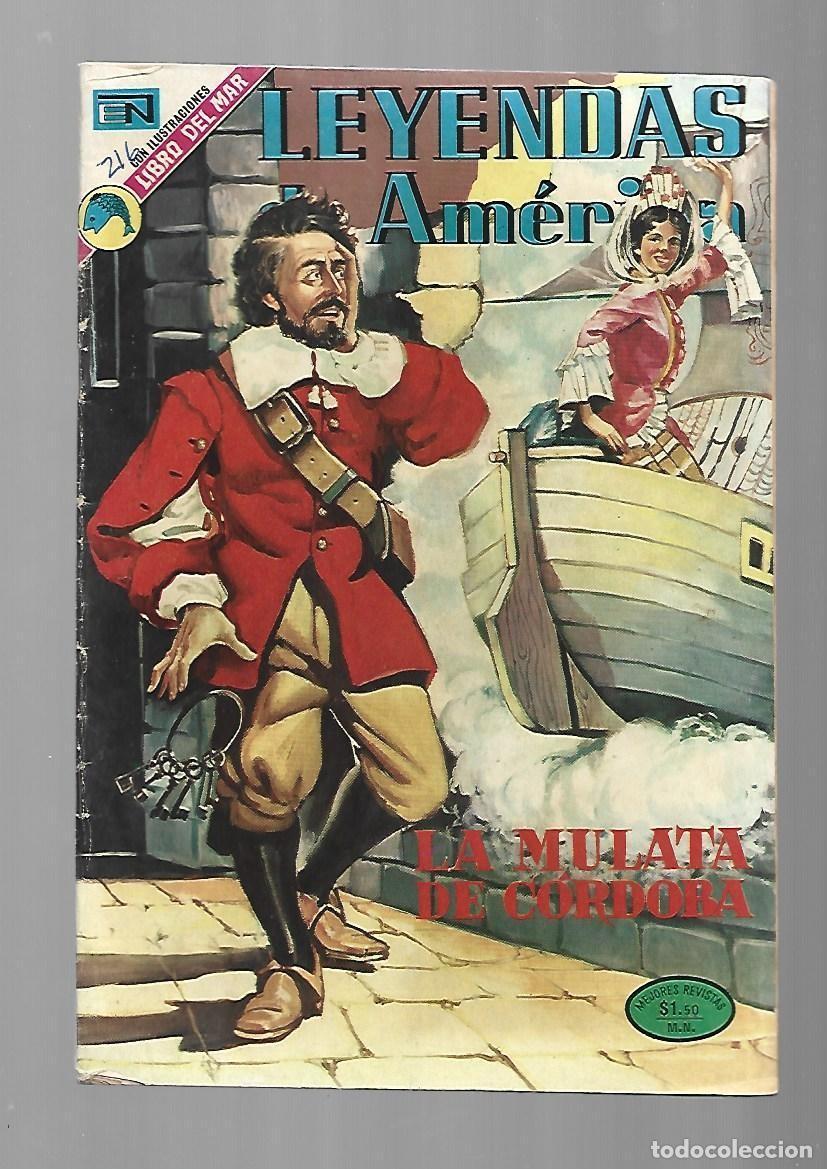 Tebeos: Leyendas de Am&eacute;rica, 216: la mulata de C&oacute;rdoba, 1973, Novaro, muy buen estado