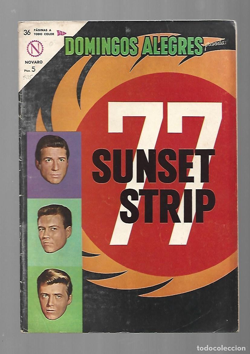 Tebeos: Domingos alegres, 505: 77 sunset strip, 1963, Novaro, muy buen estado