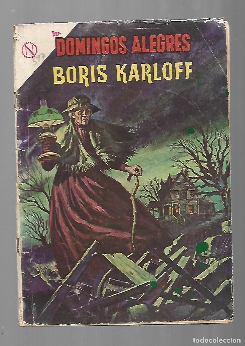 Tebeos: Domingos alegres, 517: Boris Karloff, 1964, Novaro, buen estado