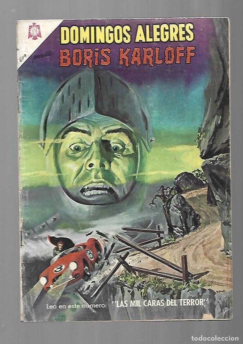 Tebeos: Domingos alegres, 609: Boris Karloff, 1965, Novaro, buen estado