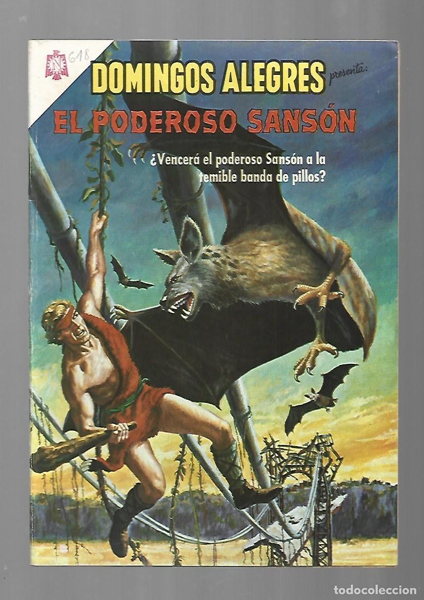 Tebeos: Domingos alegres, 618: el poderoso Sanson, 1966, Novaro, muy buen estado