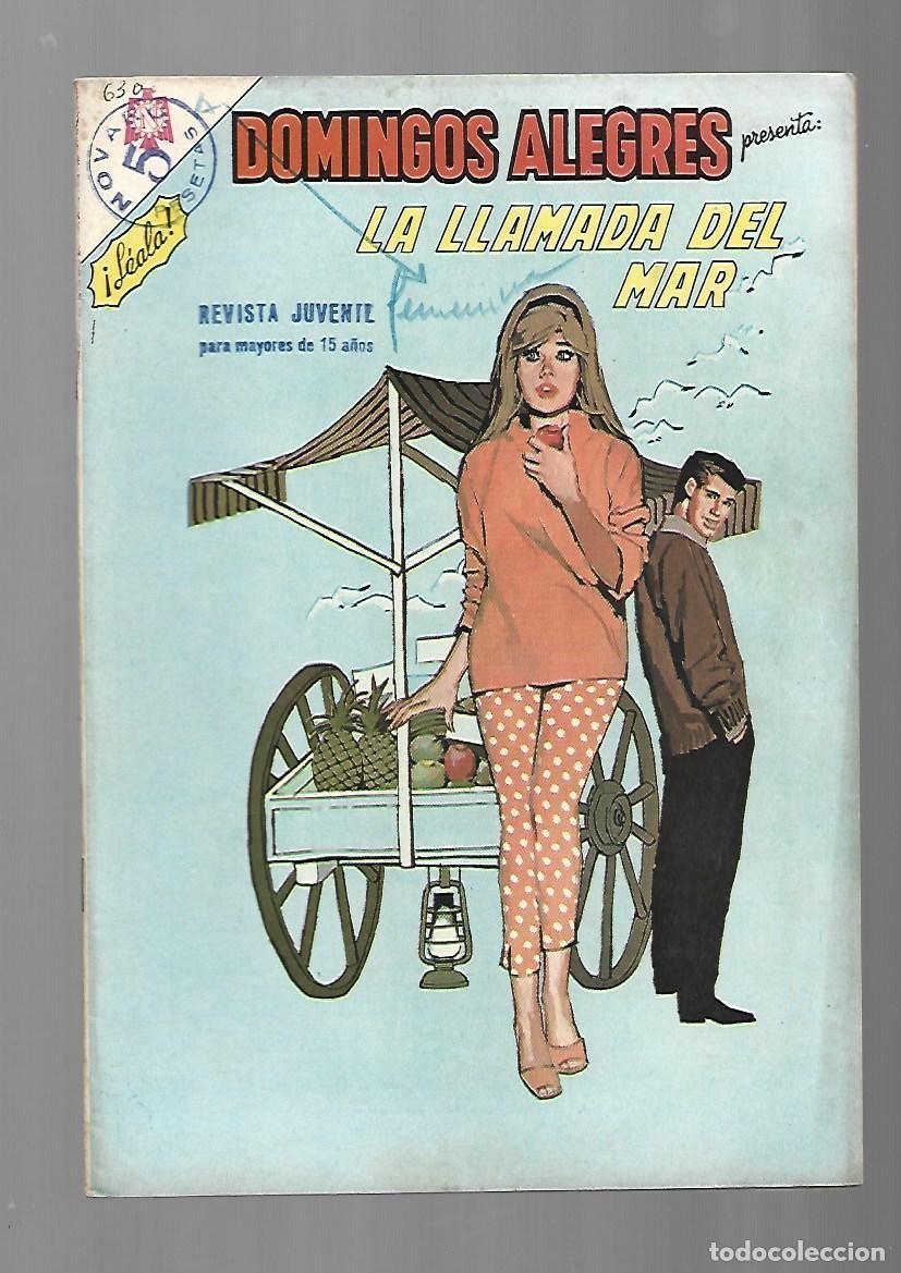 Tebeos: Domingos alegres, 630: la llamadfa del mar, 1966, Novaro, muy buen estado