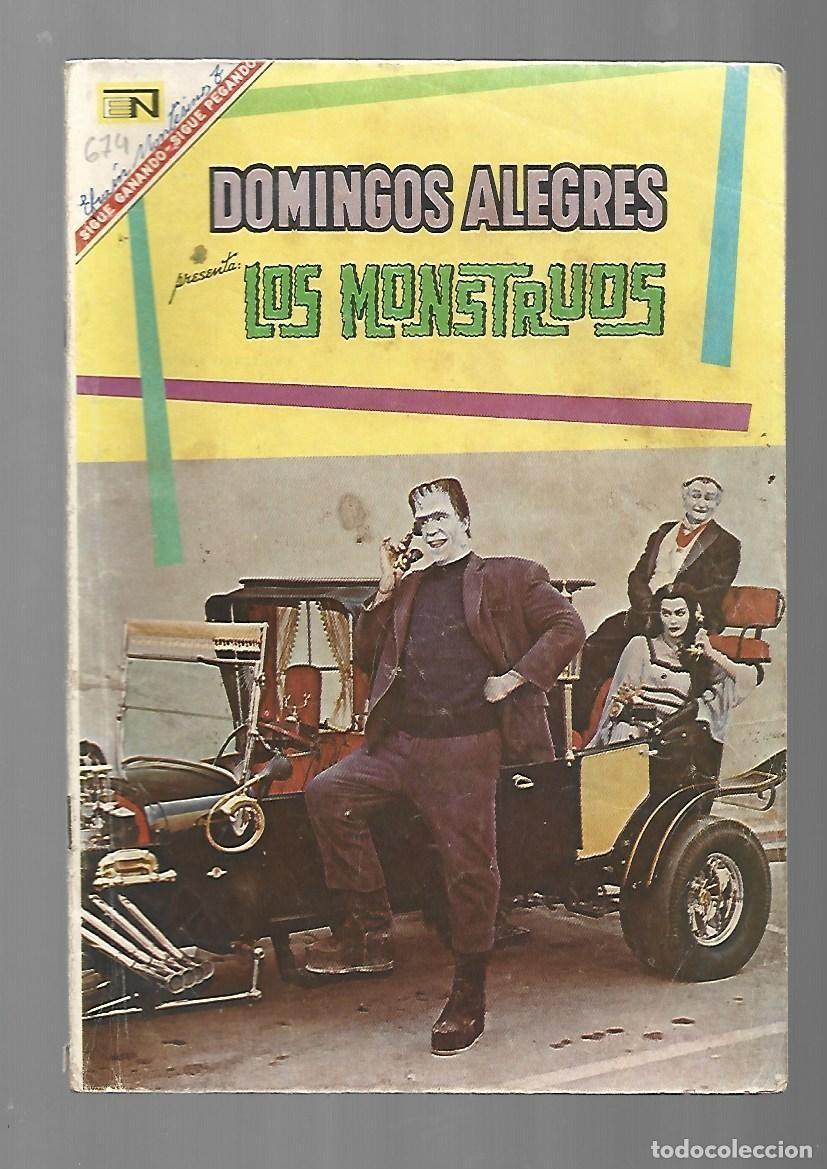 Tebeos: Domingos alegres, 674: los Monstruos, 1967, Novaro, buen estado