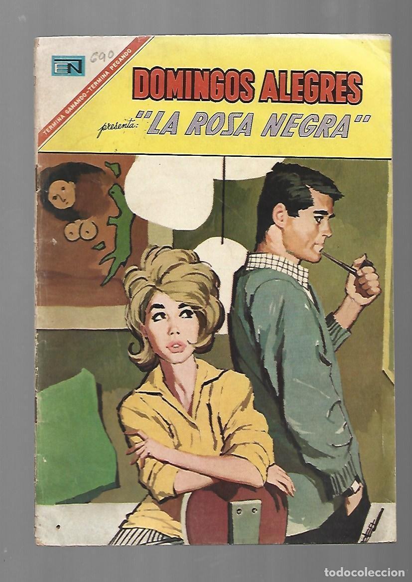 Tebeos: Domingos alegres, 690: la rosa negra, 1967, Novaro, buen estado
