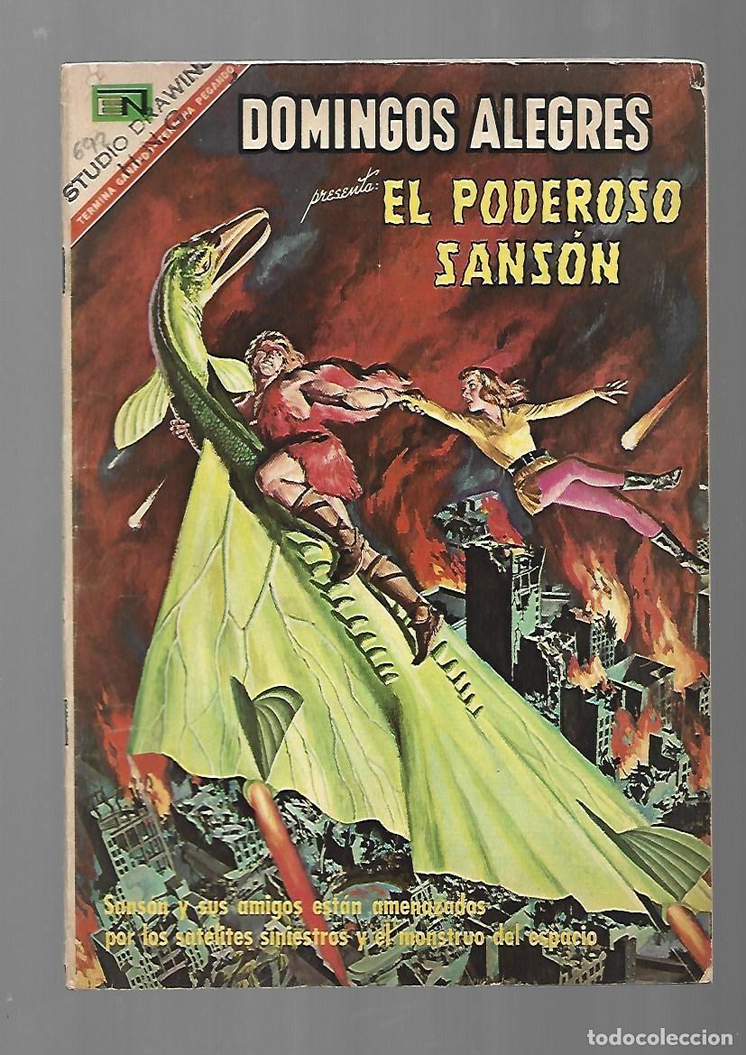 Tebeos: Domingos alegres, 692: el poderoso Sans&oacute;n, 1967, Novaro, buen estado