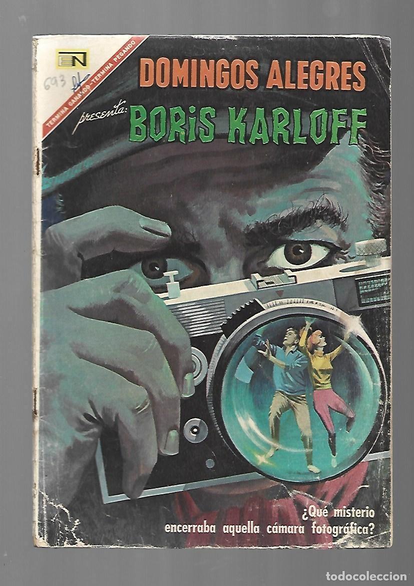 Tebeos: Domingos alegres, 693: Boris Karloff, 1967, Novaro, buen estado
