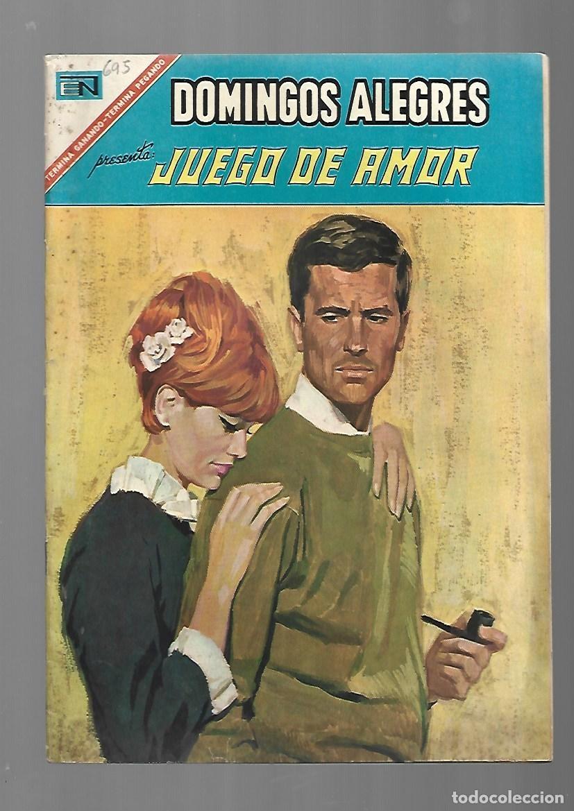 Tebeos: Domingos alegres, 695: juego de amor, 1967, Novaro, muy buen estado