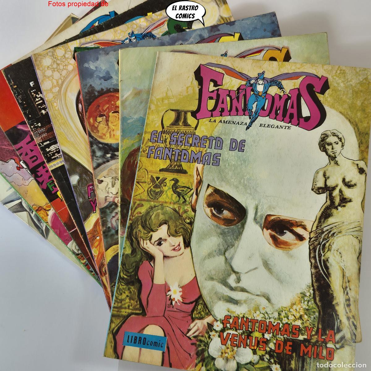 Tebeos: Fantomas, tomos, Colecci&oacute;n completa, Novaro, Libro comic, Librocomic